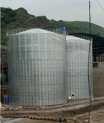 朔州粮食钢板仓的安装全过程不用热焊接